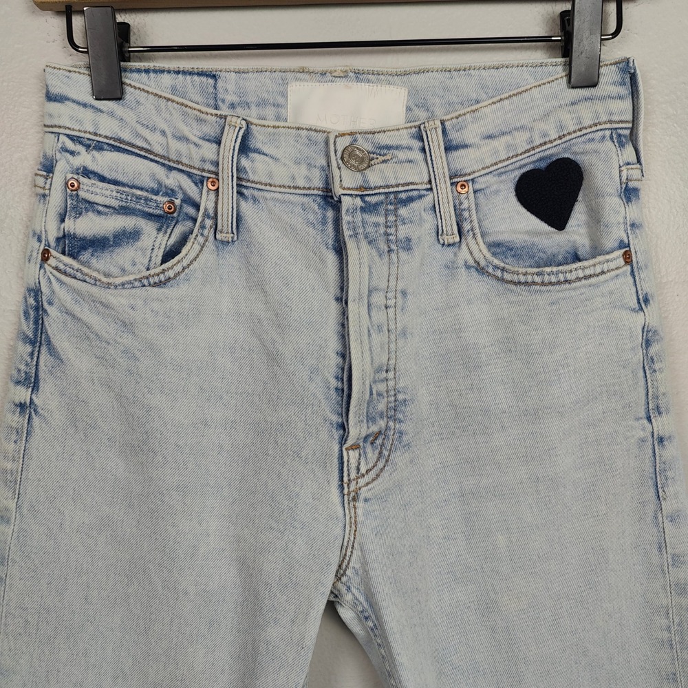 Mother Superior The Tomcat Ankle Fray Jeans Womens 26 Saved By The Bell Straight - Picture 4 of 14